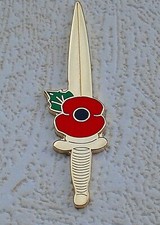 RARE ROYAL MARINES COMMANDO FIGHTING DAGGER BRITISH ARMY REMEMBRANCE Pin badge1