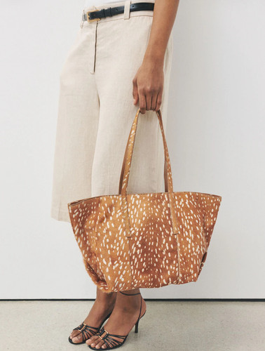 Next leather deer print bag - print,
