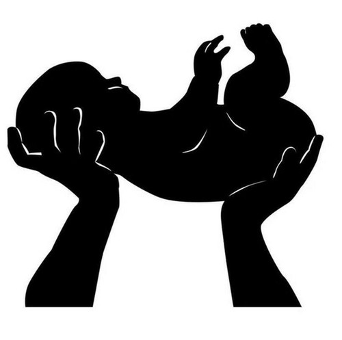 New born baby metal cutting - new,
