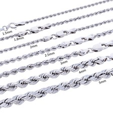 14K White Gold 1.5mm-5mm