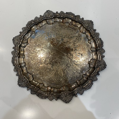 Victorian silver plated tray - victorian,