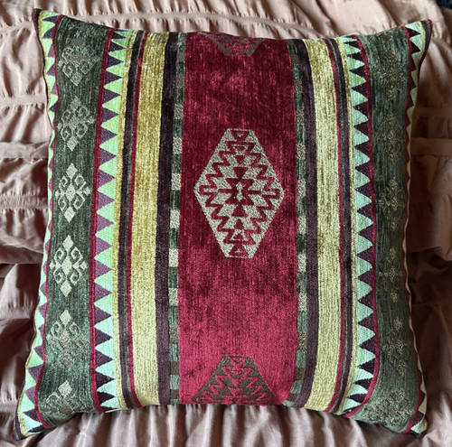 Red gold plush turkish kilim - &,