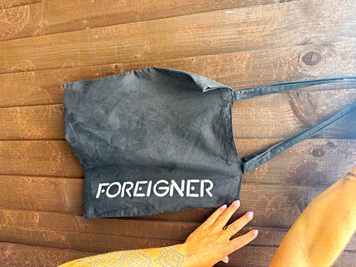 Black canvas tote bag - canvas,