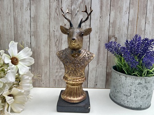 Stag deer bust - deer, resin