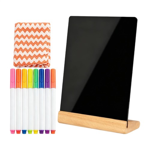 Tabletop chalkboard with wood - chalkboard,