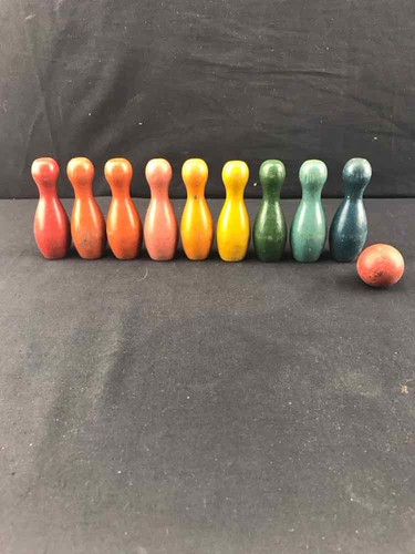 Vintage table top bowling - table,