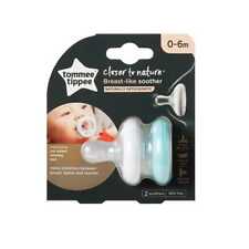Tommee Tippee Silicone Soother Breast-Like Skin-Like Texture 0-6m Pack of 2
