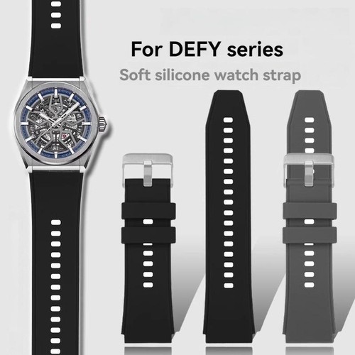 Silicone rubber watch strap - rubber,