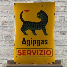 AGIPGAS Enamel Sign 23.6x15.7"