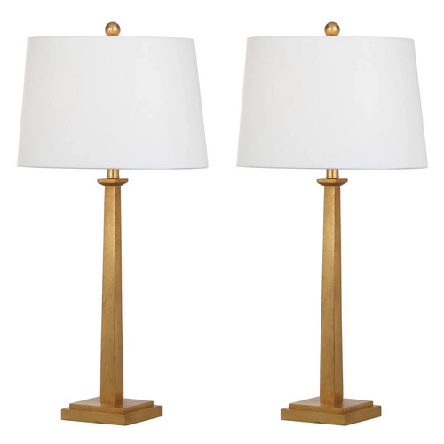 Table lamps set gold - set, of