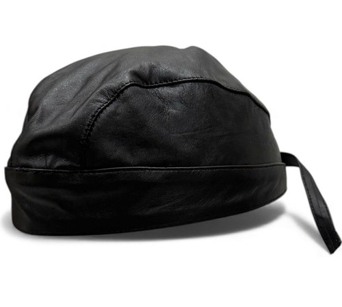 Skull cap soft solid leather - skull,