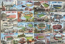 Set Of 16 Football  Grounds