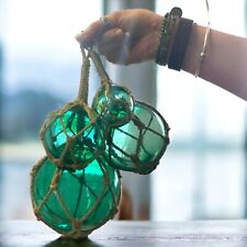 Set of 4 Jade Green Glass