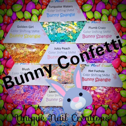 Bunny nail confetti glitter u - bunny, confetti~glitter~u