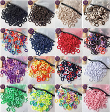 50 / 100/ 200PCS Mini Small  Endless Elastics Girls kids hair Bobbles Bands UK