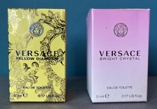 VERSACE YELLOW DIAMOND EDT 5ML & VERSACE BRIGHT CRYSTAL EDT 5ML