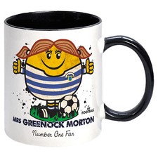 Mrs GREENOCK MORTON MUG. Gift Boxed Present idea for football fan Woman Girl
