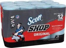 Scott Shop Original Heavy Duty Blue Towels 1 Roll x 55 Disposable Towels