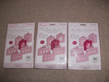3 X PACKS BUNDLE Papermania BOX Card kit with Envelopes INSERTS TEMPLATES CARD
