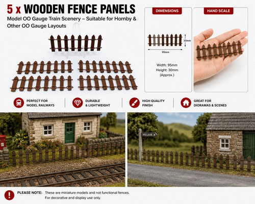Wooden fence panels model - x,