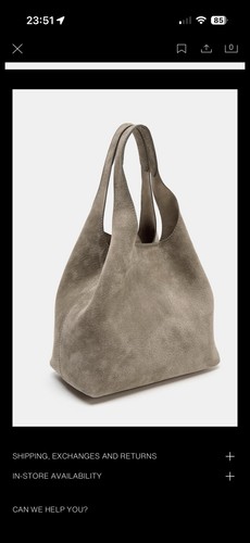 Zara suede bag - zara,