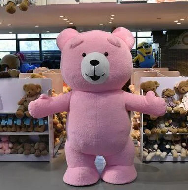 Adult inflatable pink teddy - inflatable,