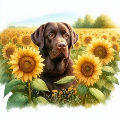 Chocolate labrador cross - chocolate, (27)