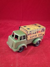 WELLS BRIMTOY POCKETOYS 1950s TIN PLASTIC PUSH ALONG BEDFORD HORSE BOX LORRY X