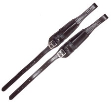 FSS WIDE MONO Stirrup Leathers DRESSAGE NAPPA Stabilizing Nylon Core BUCKLE NEW