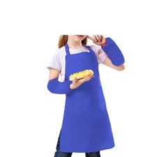 Van Der Linn Kids Apron With Pocket Unisex Kitchen Bib Baking Catering Art Craft