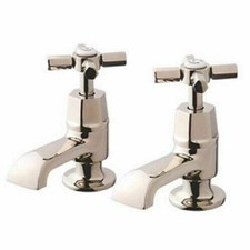 BRAND NEW  QUALITY Watersmith Heritage Kensington BASIN Taps  Polished Nickle