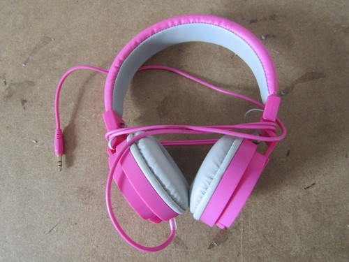 Girls pink headphones - girls,
