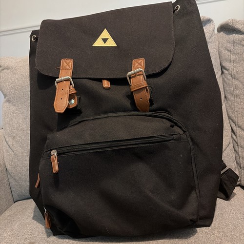 Zelda tri force - black, canvas