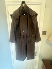 Unisex  Jack Orton Long Wax Stockman Riding Country Yard Coat Size M Brown