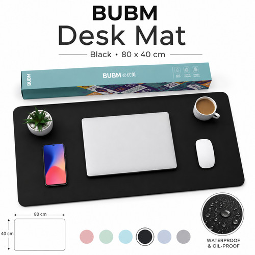 Leather desk mat large office - large,