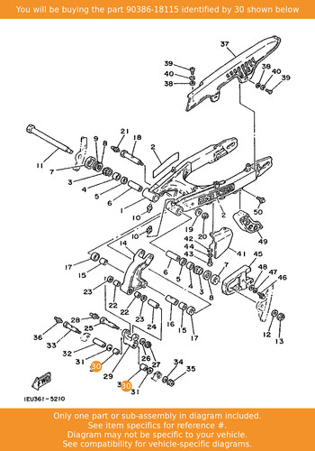 Yamaha bush 90386 - 90386-18115, oem