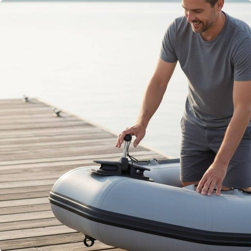 Dinghy oarlock cover aluminum - dinghy,