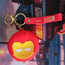 Iron Man Keyring Keychain Pendant Bag Charm Marvel Comics 3D Rubber Keyring