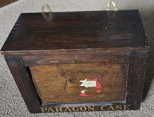 PARAGON First Aid Case Vintage 1092s Medical Supplies Wooden Box Collectable TMK