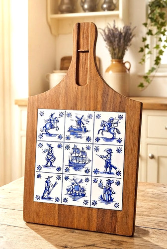 Wooden cheese board paddle - wooden,