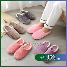 LADIES WOMENS WINTER WARM LINED BEDROOM HOUSE SLIPPERS SHOES SIZE 4-8