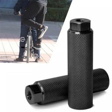 MTB BMX Bike Alloy Foot Stunt Peg 3/8'' Axle Footrest-Lever Cylinder Grip 1 pair