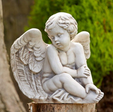 Angel cupid sculpture Concrete