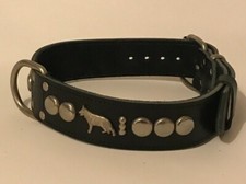 LEATHER DOG COLLAR/GERMAN
