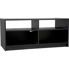 Habitat Maine TV Unit Black Ash Effect H46cm Fits Up to 43in TV 4 Shelves