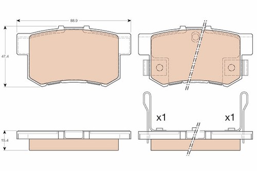 Trw gdb3175 brake pads - brake,