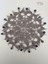 Hand Made Crochet Beaded Jug