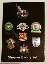 Official Newcastle United & Alan Shearer Testimonial Pin Badge Set