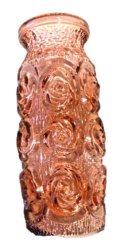 Vintage pink glass - , with