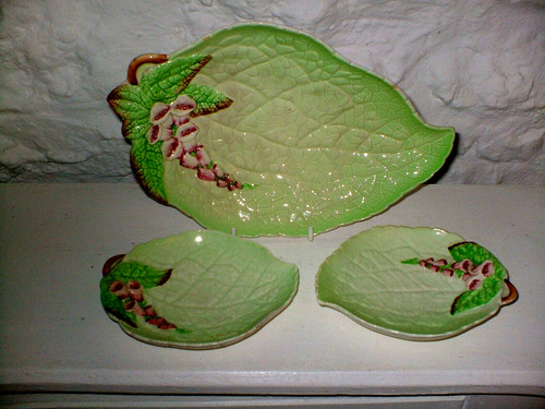 Deco carlton ware lge green - deco,